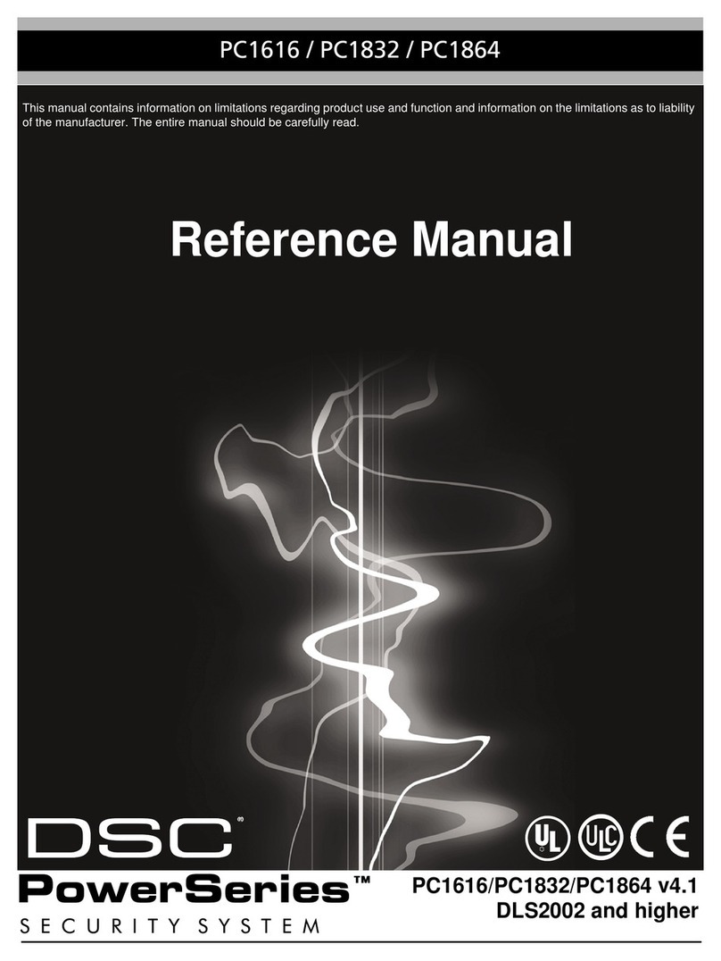 Digital Security Controls PC1616 Reference manual