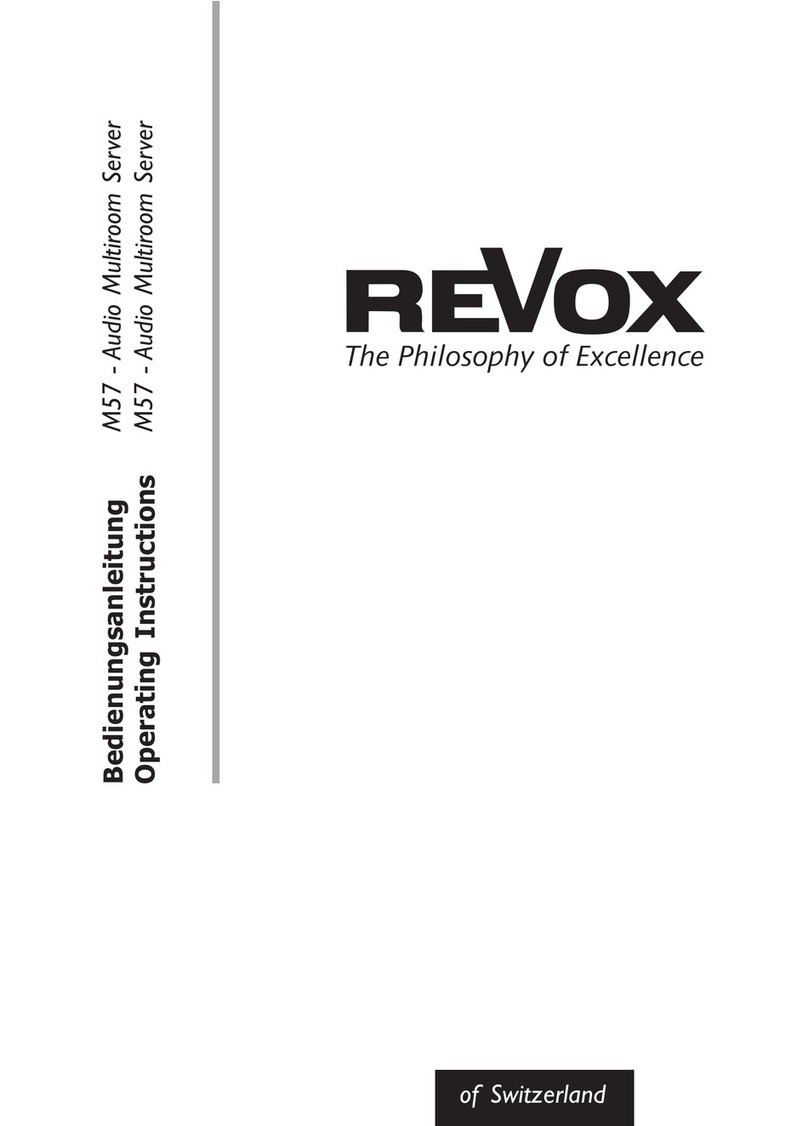 Revox M57 User manual
