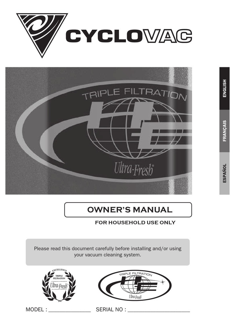 Cyclo Vac GS Series owner's manual