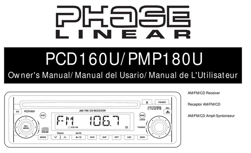 Phase Linear PCD160U User manual