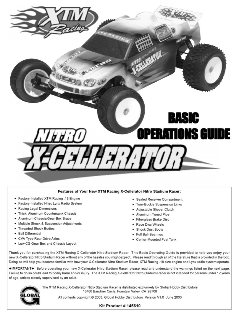 XTM Racing X-Cellerator Nitro Assembly instructions