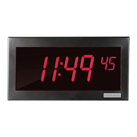 American Time SQA261RSAEA Installation and operation manual