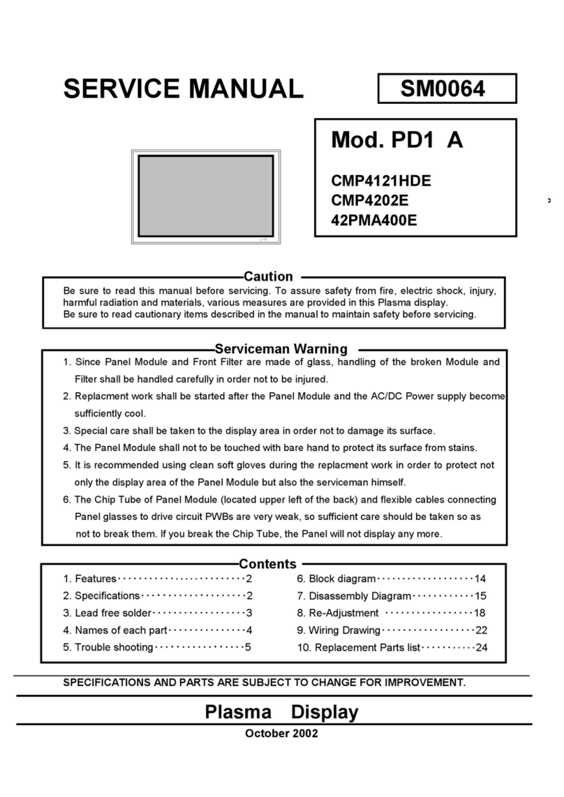 Hitachi CMP4121HDE User manual