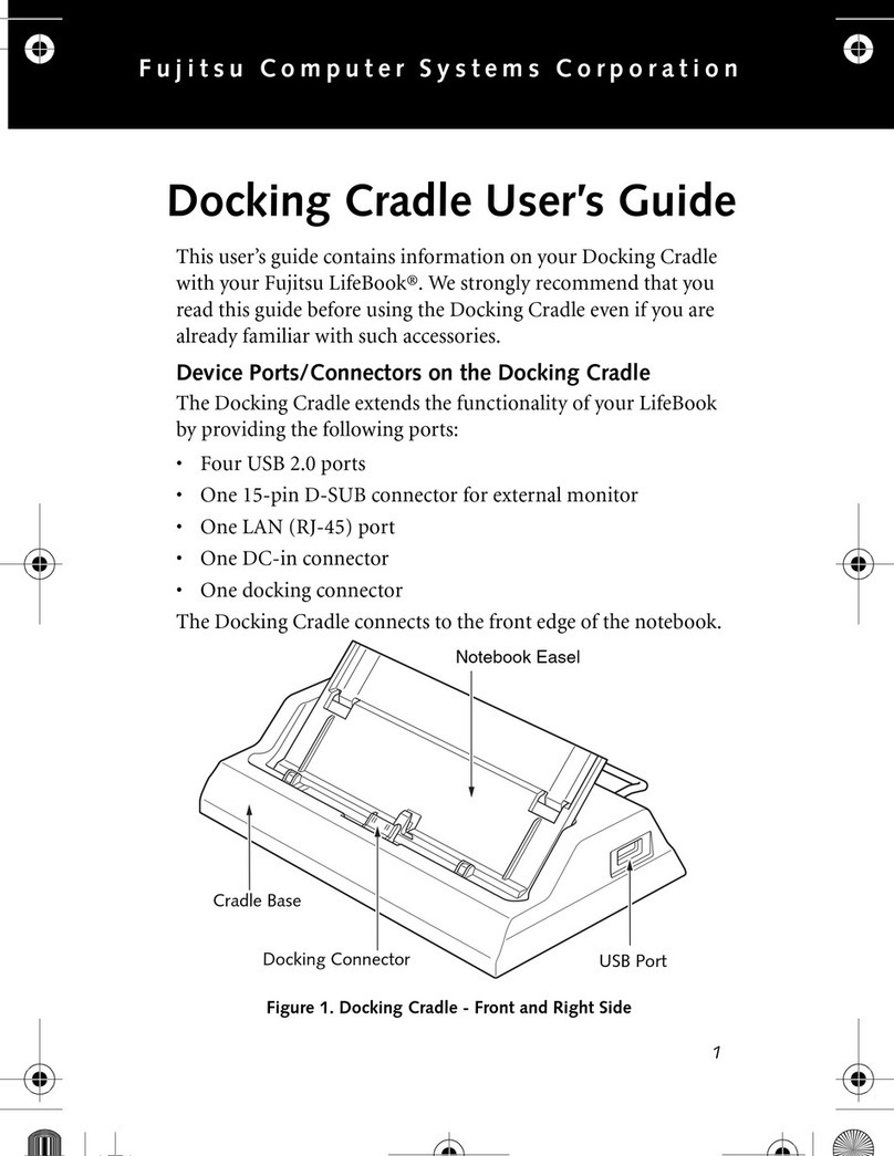 Fujitsu Docking Cradle user guide