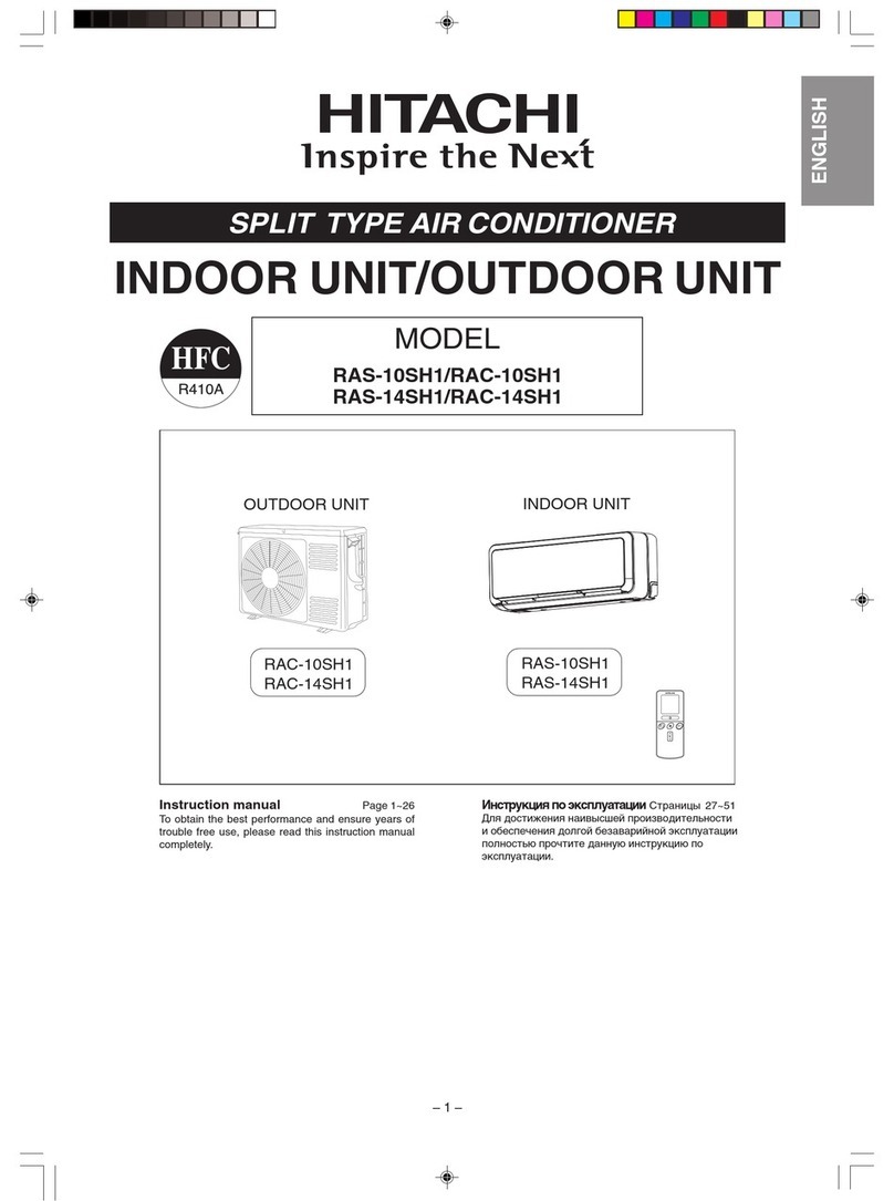 Hitachi RAS-10SH1 User manual