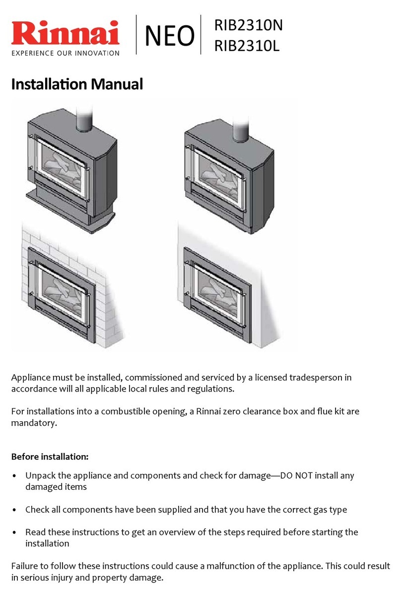 Rinnai Neo RIB2310L User manual Rinnai Neo RIB2310L User manual