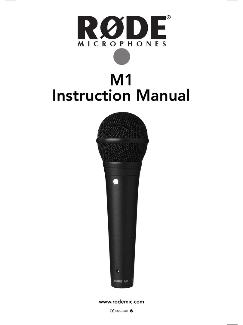 RODE Microphones M1 instruction manual
