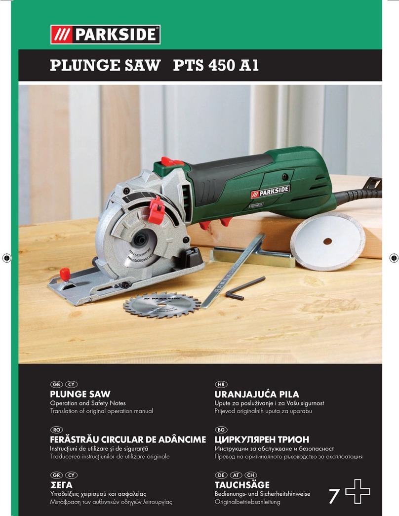 Parkside PTS 450 A1 User manual Parkside PTS 450 A1 User manual