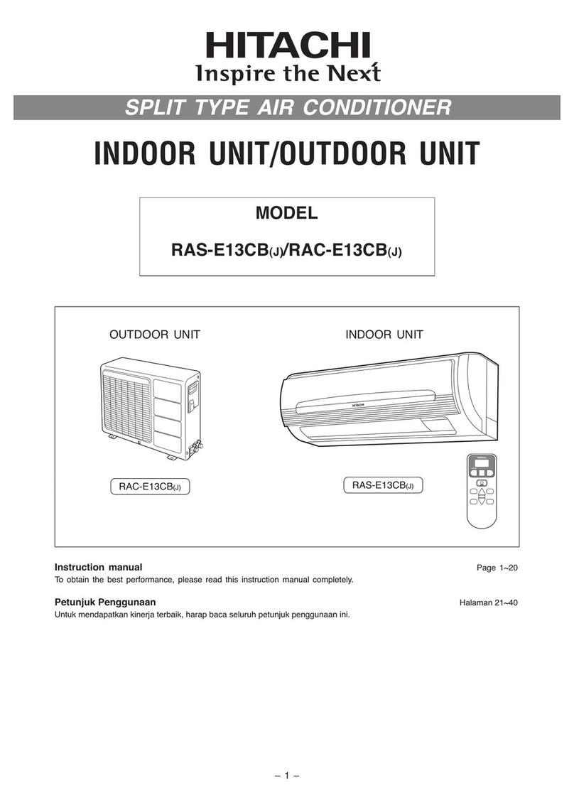 Hitachi RAS-E13CB(J) User manual