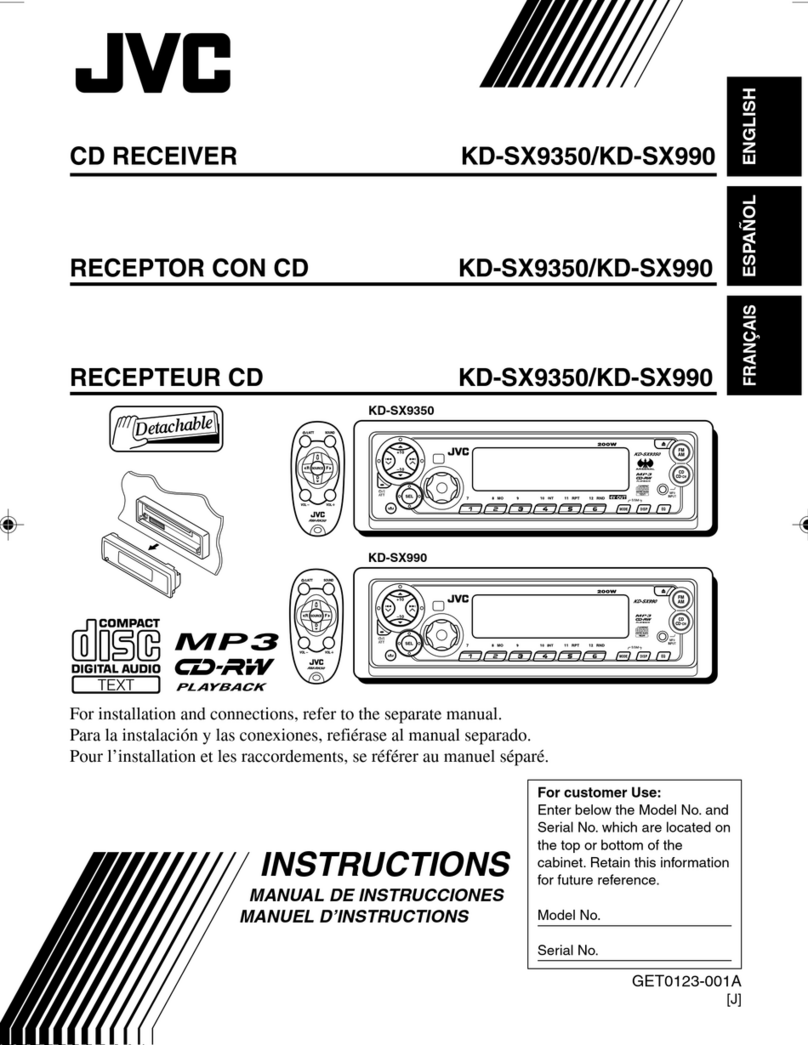 JVC KD-SX9350 User manual