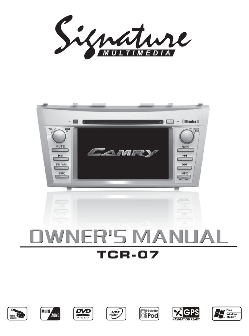 Signature TCR-07 owner's manual
