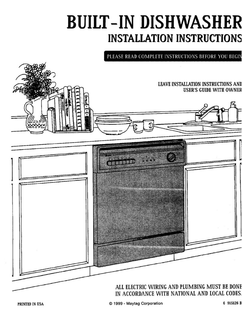 Maytag BUILT-IN DISHWASHER User manual