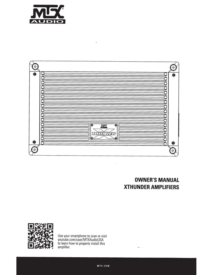 MTX XTHUNDER User manual