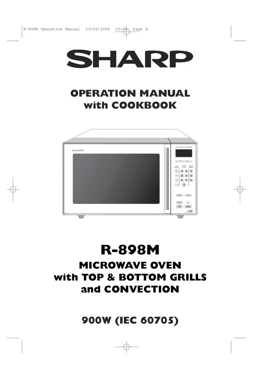 Sharp R-898M User manual