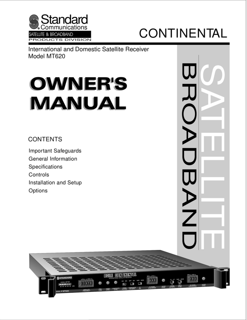 Standard MT620 owner's manual