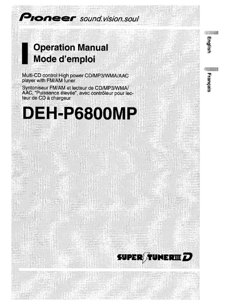 Pioneer DEH-P6800MP Operation manual