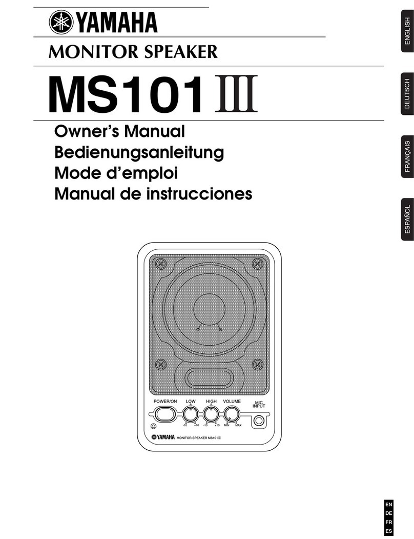 Yamaha MS101 III User manual