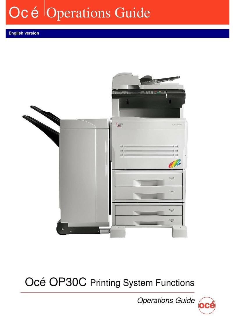 Oce OP30C User manual
