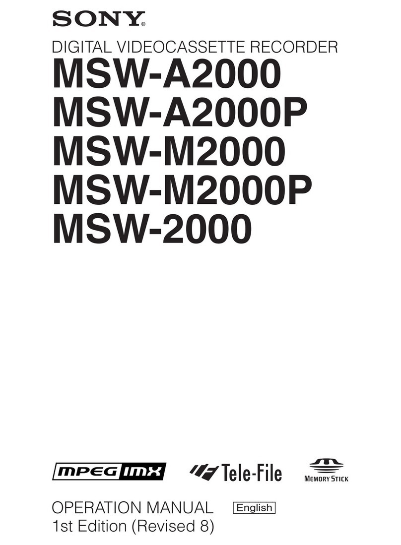 Sony MSW-A2000 User manual