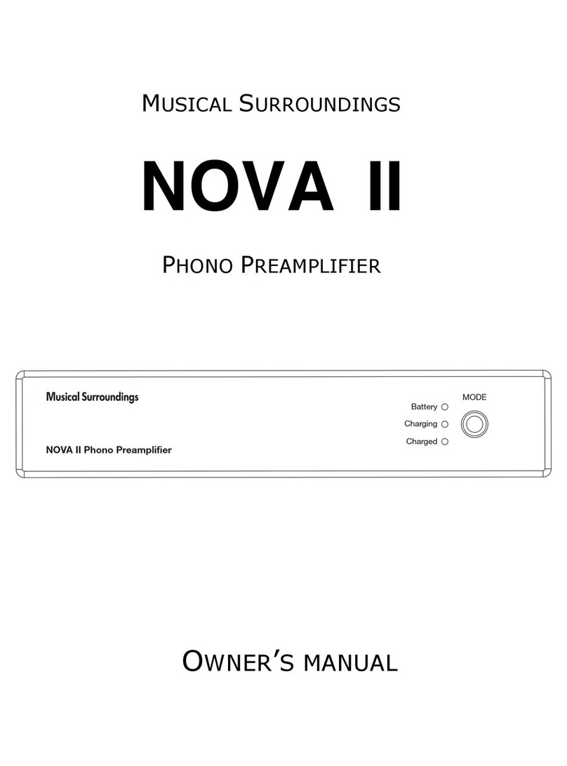 Musical Surroundings NOVA II owner's manual