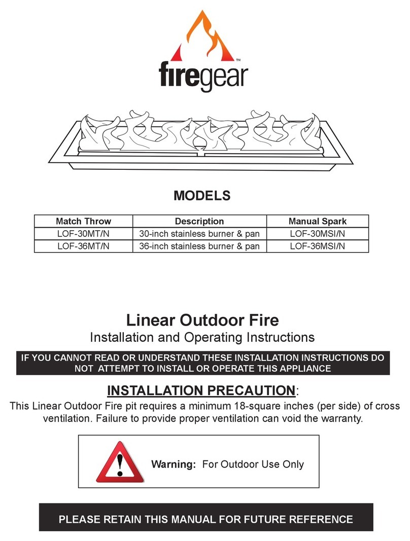 Firegear LOF-30MT User manual Firegear LOF-30MT User manual