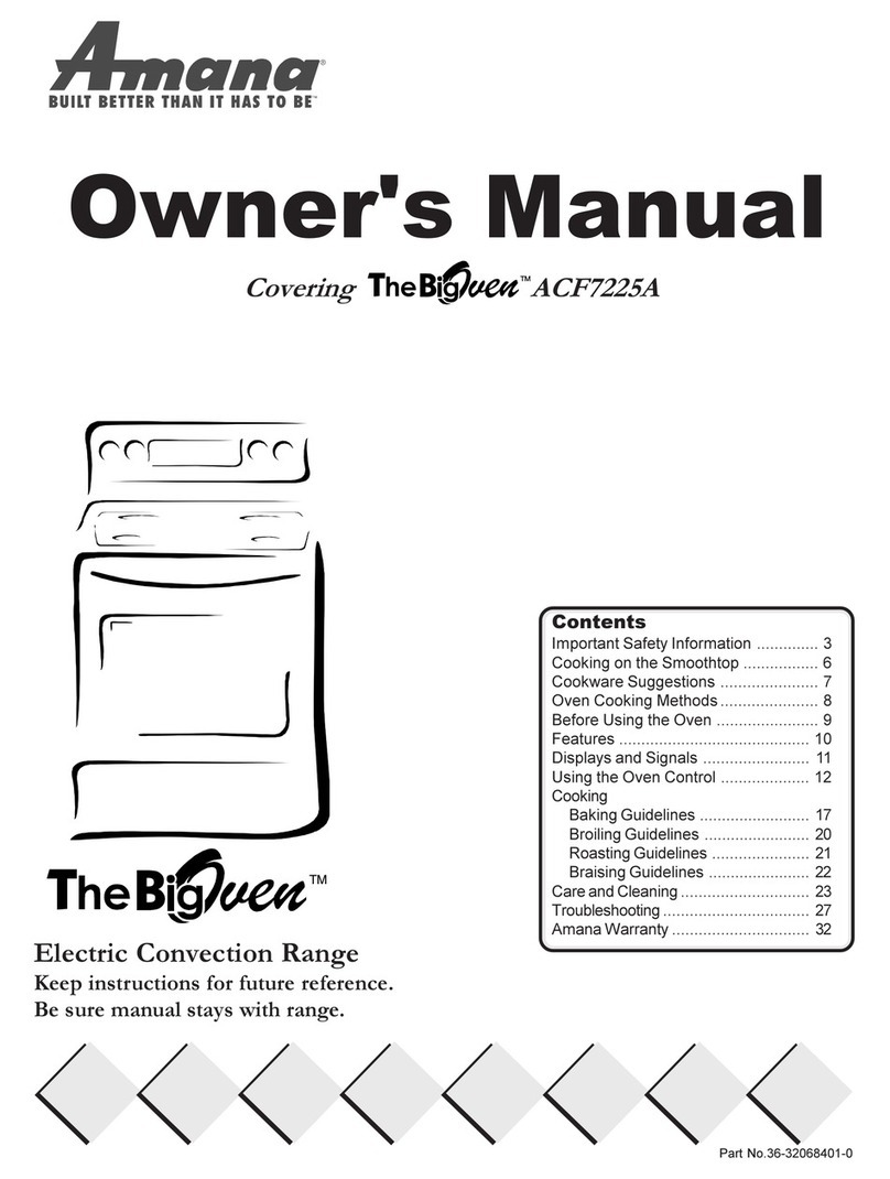 Amana BigOven ACF7225A User manual