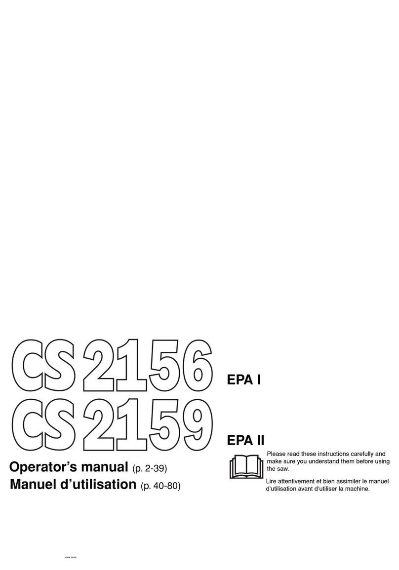 Jonsered CS 2156 User manual