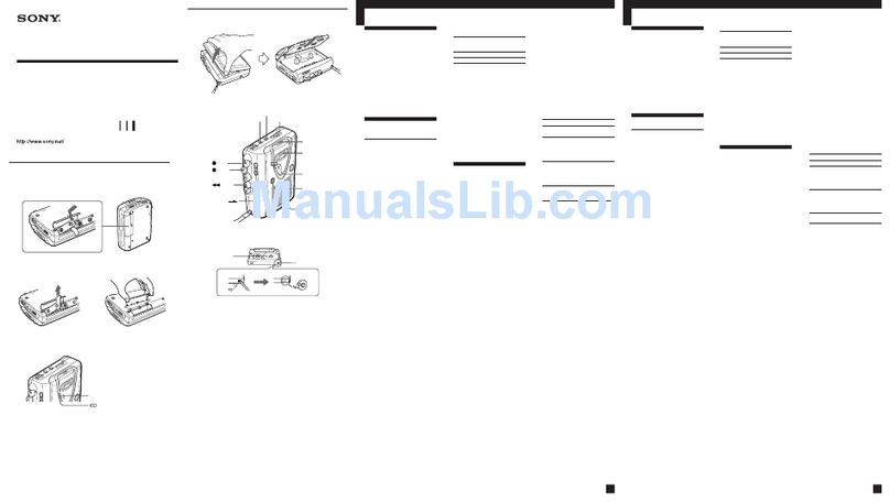 Sony TCM-400DV User manual