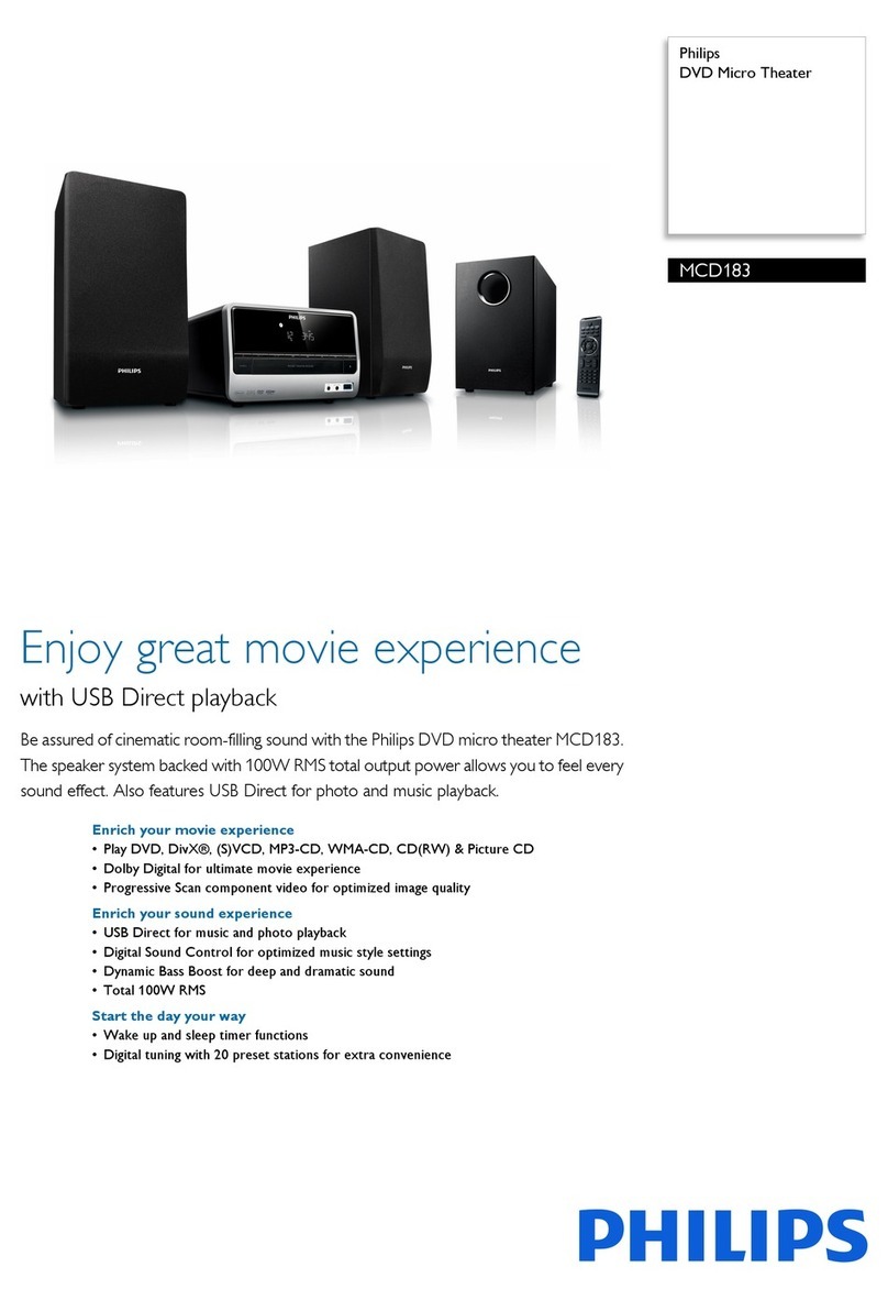 Philips MCD183 User manual