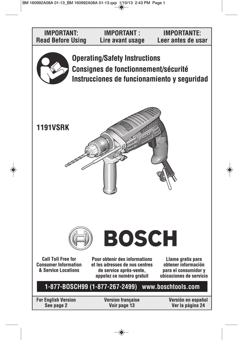 Bosch 1191VSRK Assembly instructions