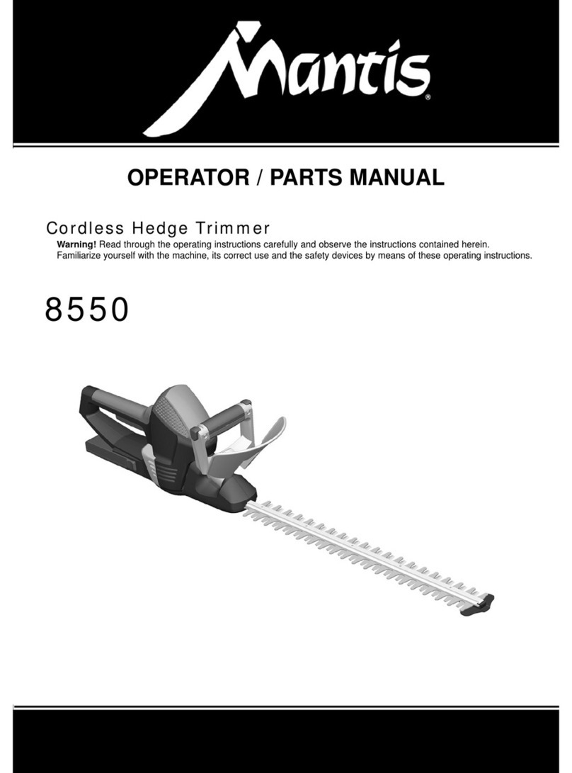 Mantis 8550 Operator's manual