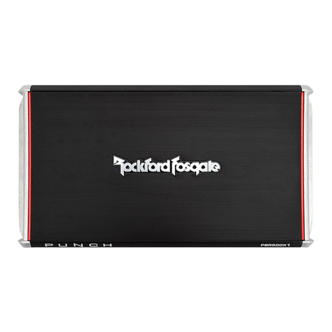 Rockford Fosgate PBR500X1 Installation & operation manual