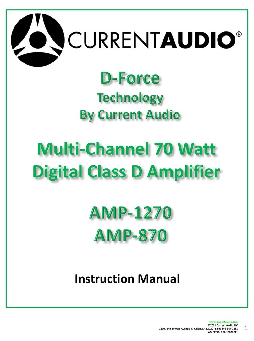 Current Audio AMP-1270 instruction manual