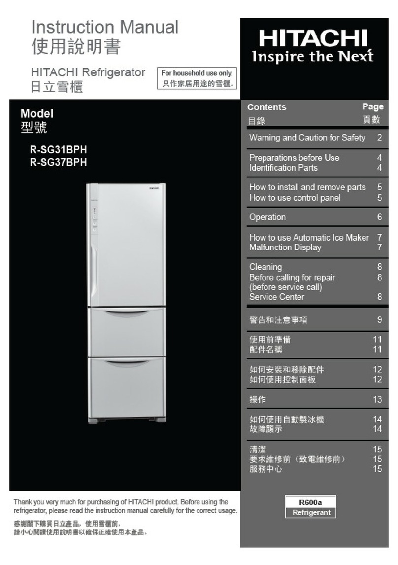 Hitachi R-SG31BPH User manual