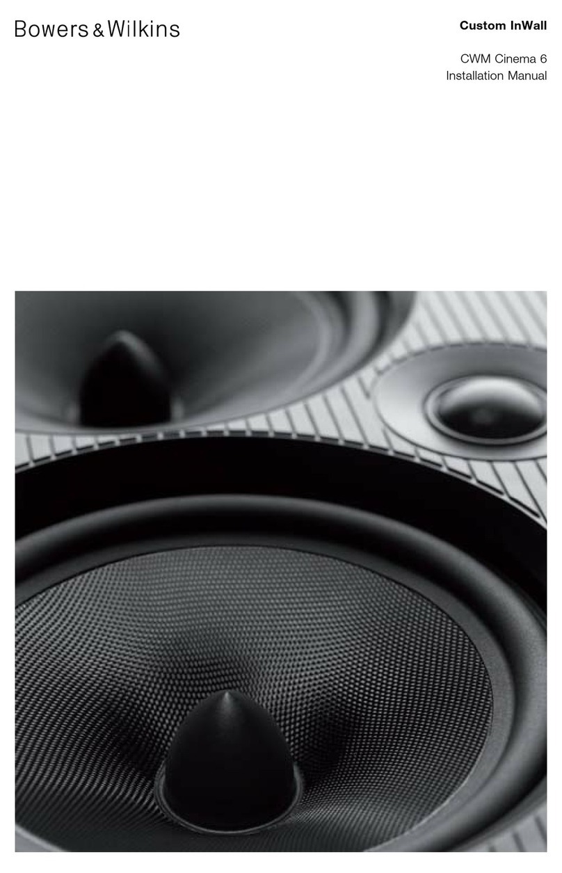 Bowers & Wilkins CWM Cinema 6 installation manual