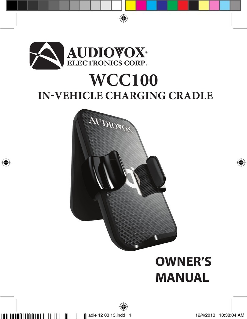 Audiovox WCC100 User manual