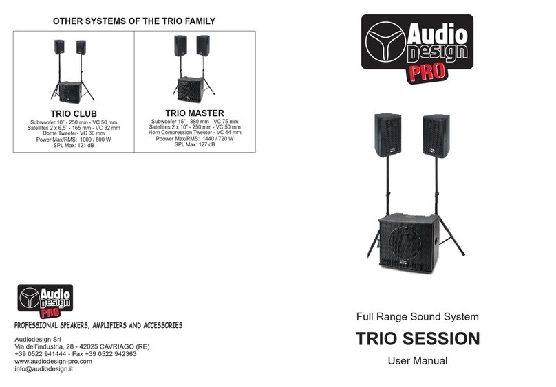 Audio Design Pro Trio Session user manual