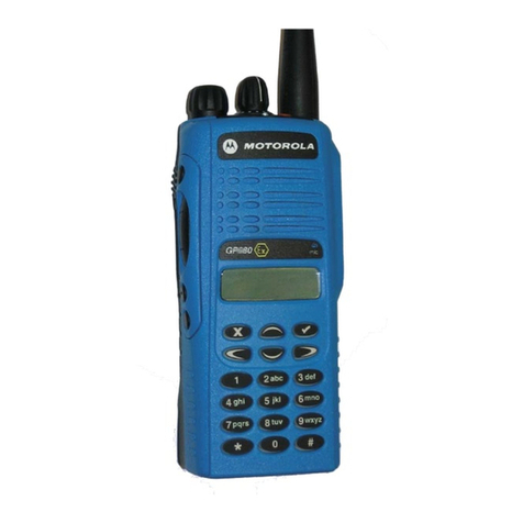 Motorola GP380 Ex Operating and maintenance manual