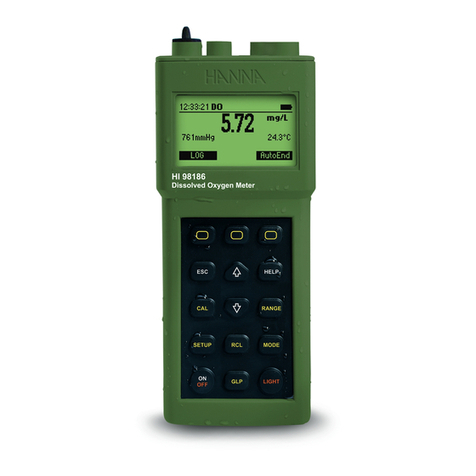 Hanna Instruments HI 98186 User manual Hanna Instruments HI 98186 User manual
