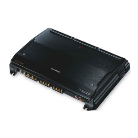 Kenwood KAC X40 - eXcelon Amplifier User manual