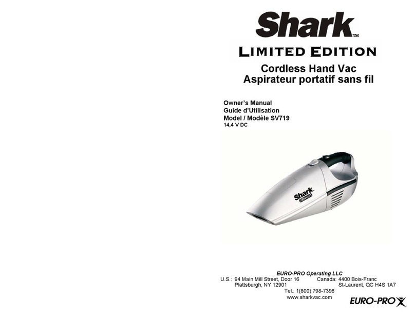 Shark SV719 owner's manual