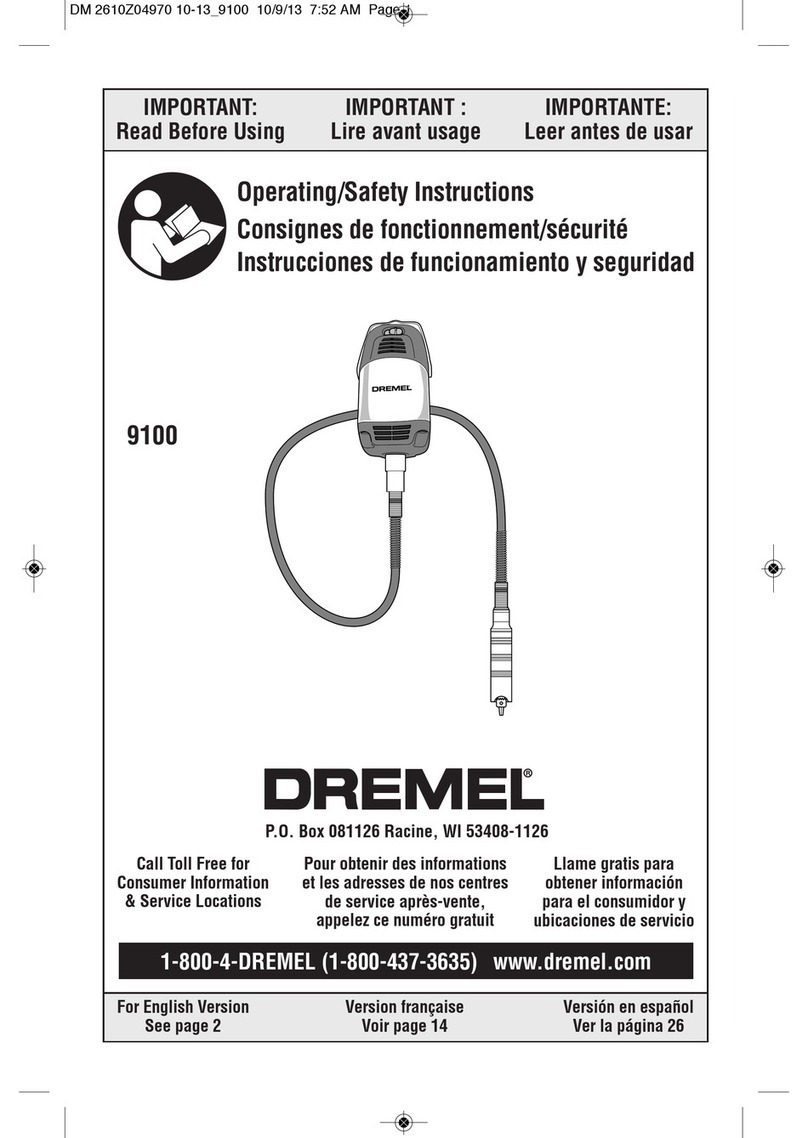 Dremel 9100 Assembly instructions