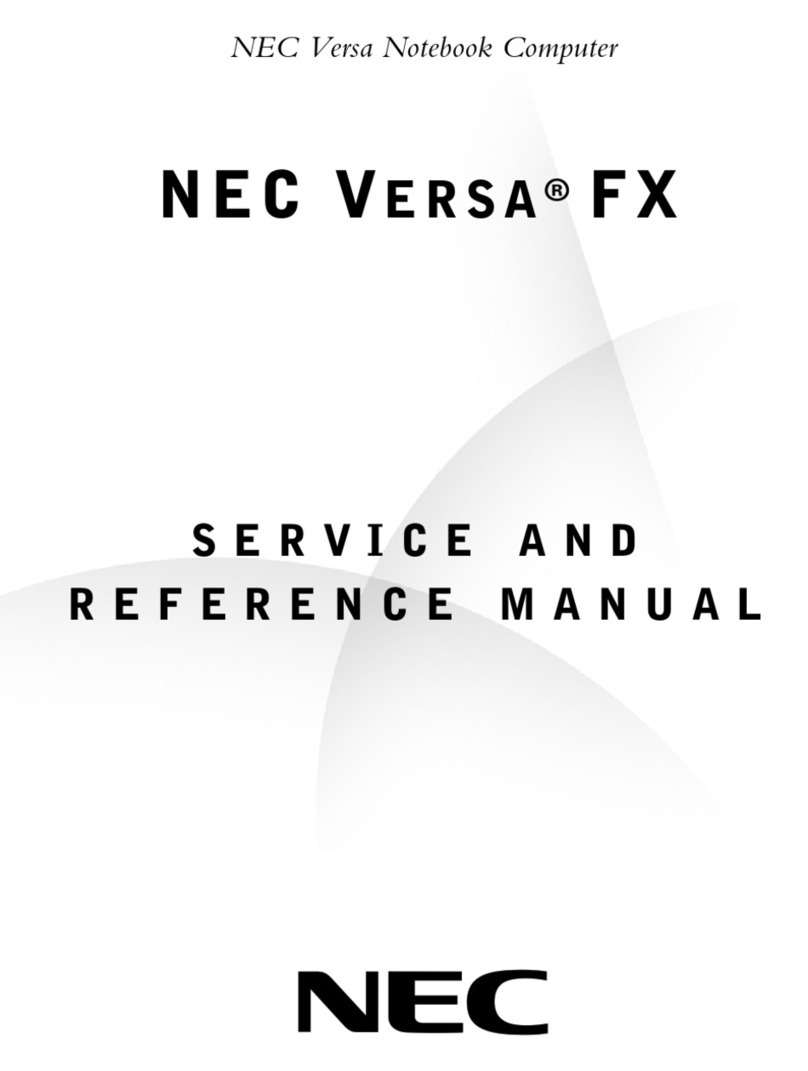NEC VERSA FX Service and reference manual