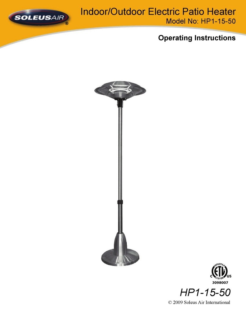 Soleus Air HP1-15-50 operating instructions