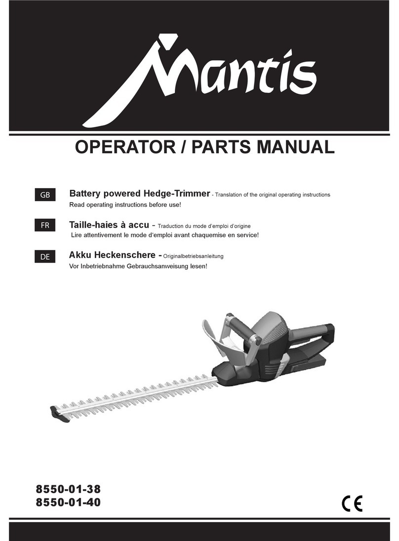 Mantis 8550-01-38 User manual Mantis 8550-01-38 User manual