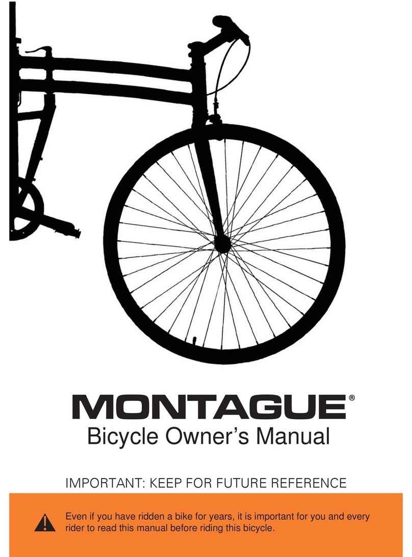 MONTAGUE Bicycle owner's manual