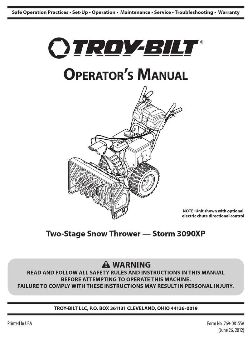 Troy-Bilt Storm 3090XP Operator's manaul