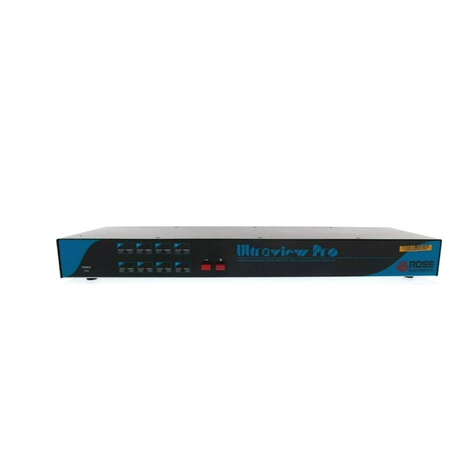 Rose electronics UltraView Pro Installation and operation manual Rose electronics UltraView Pro Installation and operation manual