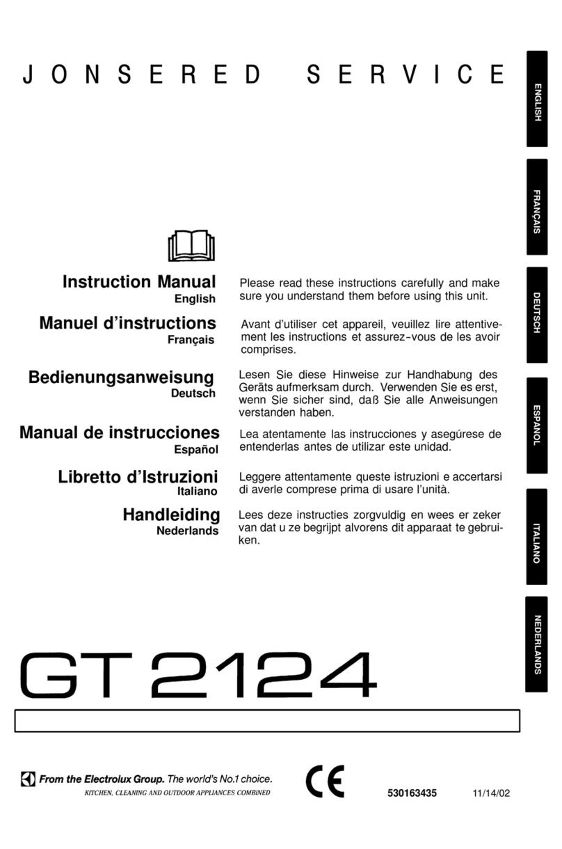 Jonsered GT 2124 User manual Jonsered GT 2124 User manual