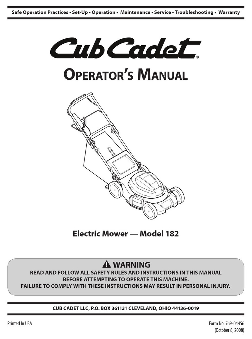Cub Cadet 182 User manual Cub Cadet 182 User manual